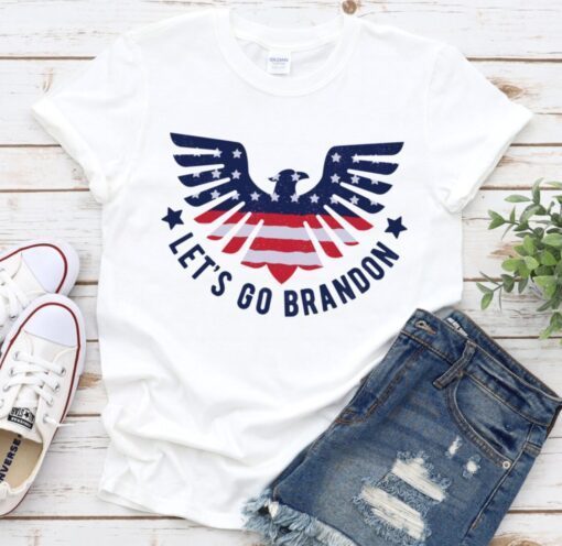 Let's Go Brandon Unisex T-Shirt, Awakened Patriot, Conservative Shirt, Republican Shirt, Republican Gifts, USA eagle