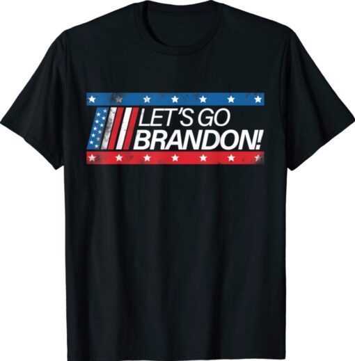 Lets Go Brandon Let's Go Brandon USA Flag Shirt