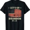 Let's Go Brandon With Giant American Flag Shirt