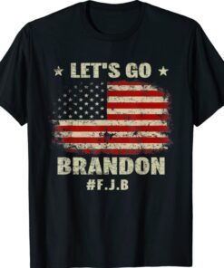 Let's Go Brandon With Giant American Flag Shirt