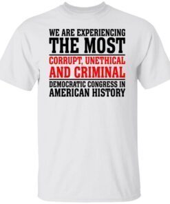 We are experiencing the most corrupt unethical shirt