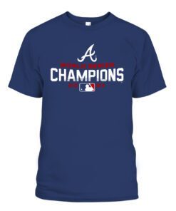 Atlanta Braves 2021 World Series Champions Navy Shirt