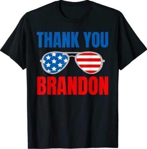 American Flag Thank You Brandon T-Shirt