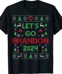 Funny Go Brandon Let's Go 2024 Trump Ugly Christmas Shirt