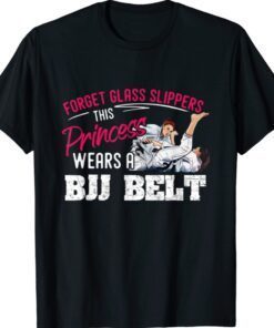 Forget Glass Slippers Princess Wears BJJ Belt Jiu Jitsu Arts Shirt