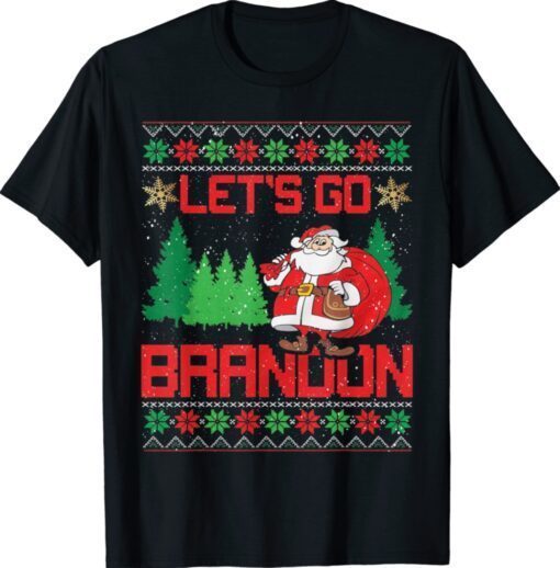 Biden Lets Go Brandon Santa Ugly Christmas Shirt