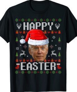 Funny Santa Joe Biden Happy Easter Ugly Christmas Sweater Shirt