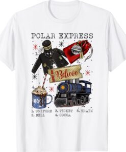 Christmas North Pole Polar Express All Abroad Xmas Santa Shirt