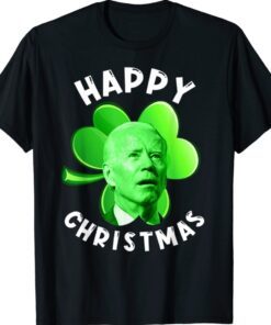 Funny Anti Biden Happy Christmas Patrick's day Biden Samrock Shirt
