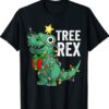Christmas Dinosaur Tree Rex Pajamas Xmas Shirt