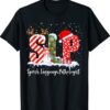 SLPA Therapist Speech Language Pathology Santa Christmas Shirt