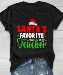 Santas Favorite Teacher Shirt