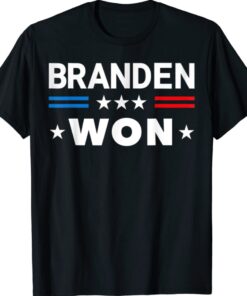 Brandon Won US Flag Funny Trendy Shirt