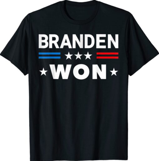 Brandon Won US Flag Funny Trendy Shirt