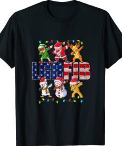 Dabbing Santa Elf Friends Christmas Boys Men Funny Xmas Dab Shirt