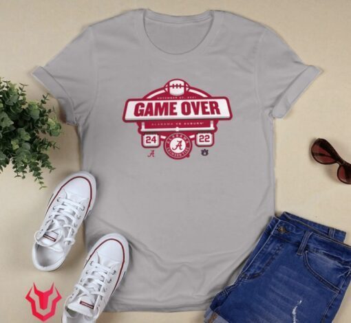 Alabama Crimson Tide vs Auburn Tigers 2021 Football Score Shirt