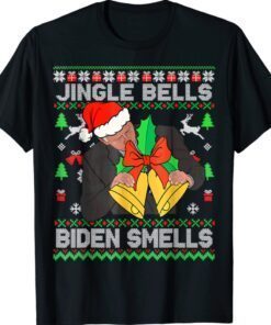 Anti Biden Jingle Bells Biden Smells Ugly Christmas Sweater Shirt