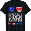 Funny Don't Let Biden Sniff Me Brandon US Flag Shirt