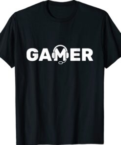 Gamer Video Games Gaming With Headphones Shirt