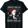 Santa Biden Jingle Bells Biden Smells Ugly Christmas T-Shirt