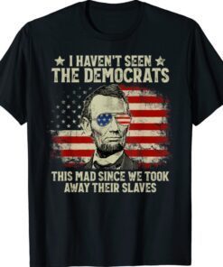 Vintage American Flag Patriots I Haven't Seen The Democrats Shirt