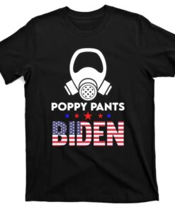 Biden Poop Poopy Pants Biden Anti Biden US Flag Shirt