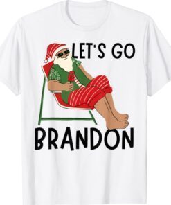 Christmas Funny Let's Go Brandon Republican Santa Holiday Shirt