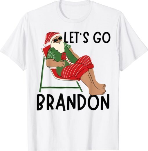 Christmas Funny Let's Go Brandon Republican Santa Holiday Shirt