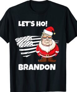 Christmas Let's Go Brandon Santa Claus Xmas Shirt