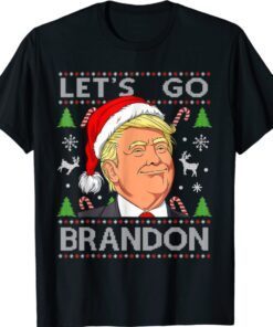 Funny Let's Go Brandon Trump Ugly Christmas Shirt