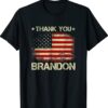 Thank You Brandon Vintage US Flag Political Shirt