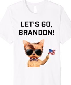 US Flag Let’s Go Brandon Dog Funny Shirt