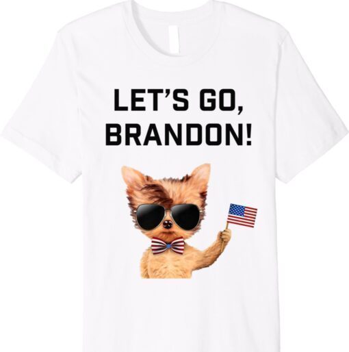 US Flag Let’s Go Brandon Dog Funny Shirt