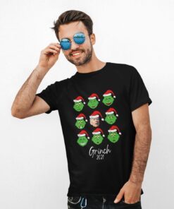 Biden Grinch Christmas 2021 T-Shirt Fuck Joe Biden Lets Go Brandon