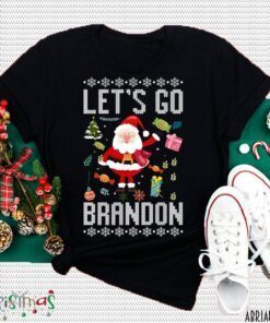 Let's Go Brandon Santa Shirt, Lets Go Brandon Ugly Christmas Shirt, Brandon Shirt, Fjb Shirt, Let's Go Brandon Christmas Gift