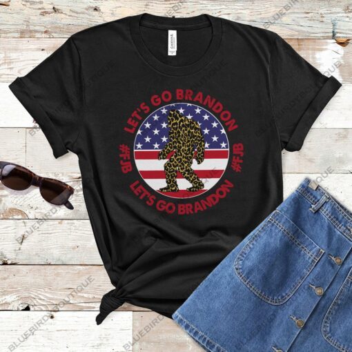 US Flag Let's go Brandon Bigfoot Shirt