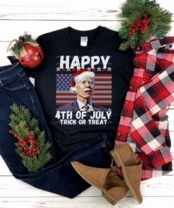Funny Joe Biden Santa Hat Shirt, Happy 4th of July Confused Biden, Funny Biden Christmas Shirt,
