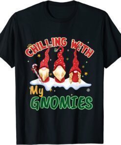 T-Shirt Chillin With My Gnomies Christmas Pamajas Family Funny Xmas