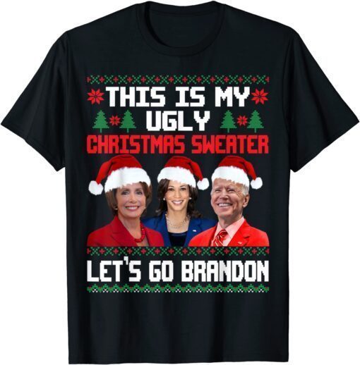 T-Shirt Let's Go Branson Brandon Ugly Christmas Sweater Anti Biden