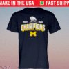 Navy Michigan Wolverines 2021 Big Ten Football Champions Shirt