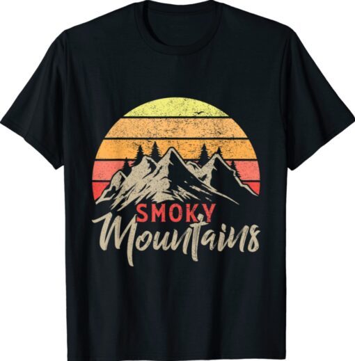 Smoky Mountains Retro Sunset Wildlife Costume Shirt - ShirtsMango Office