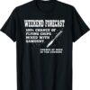 Weekend Forecast Flying Chips Sawdust Funny Woodturning Shirt