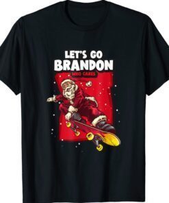 Christmas Let's Go Branson Brandon With Santa Claus In Xmas Shirts