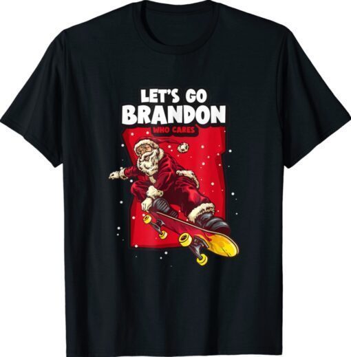 Christmas Let's Go Branson Brandon With Santa Claus In Xmas Shirts