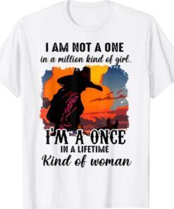 Retro Cowgirl Cowgirl Once In Lifetime Kind Of Woman Western Shirt