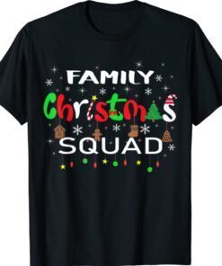 Christmas Morning Squad Santa Holiday Pajama Matching Family Shirt