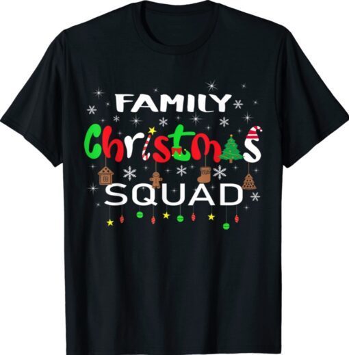 Christmas Morning Squad Santa Holiday Pajama Matching Family Shirt