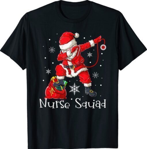 Christmas Nurse Crew Squad Xmas Nursing Pajamas Shirt