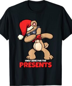 Dabbing Reindeer Santa Christmas Shirt