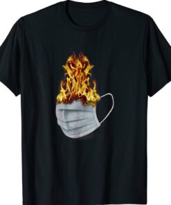 MASK Pop Art Culture Social Expression Masks Surreal Flame Shirt